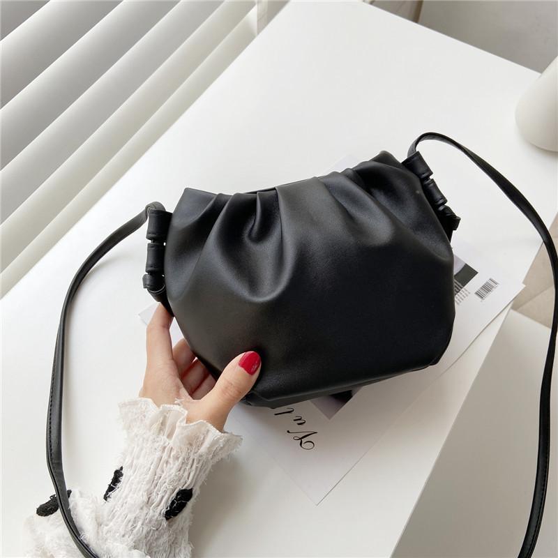 

2021 new fold clip handbag slung shoulder bag