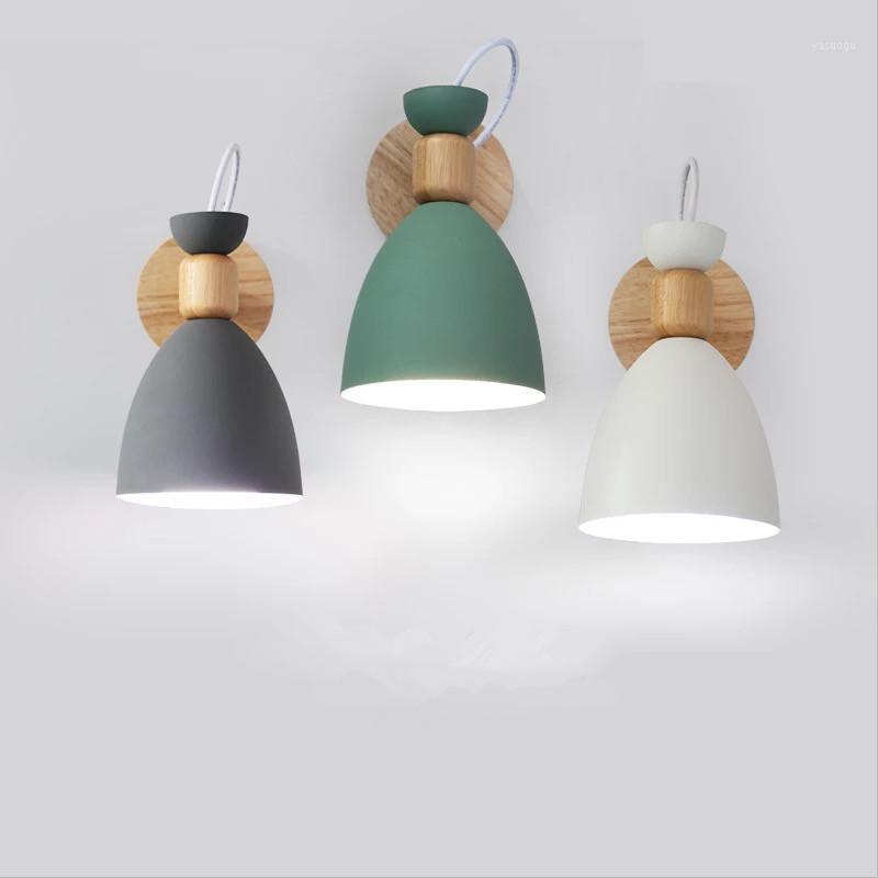 

Modern wood wall lamps LED indoor lighting bedroom light fixture1