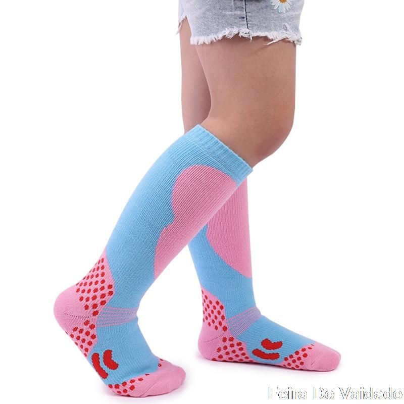 

Children Professional Ski Socks Cotton Sports Socks Kids Thick Knit Winter Warm Stockings for Skiing Running, Rh-xs