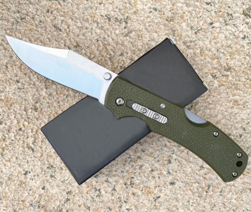 

Special Offer Recon One Folding Blade Knife 8Cr18Mov Satin Blade Nylon Plus Glass Fiber Handle EDC Pocket Knives With Retail Box