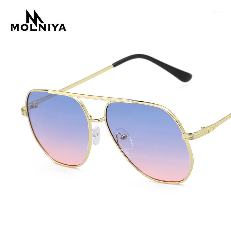 

MOLNIYA Aviation Metail Frame Quality Women Sunglasses Gradient Lens Brand Design Retro Pilot Sun Glasses Driving Eyewear1