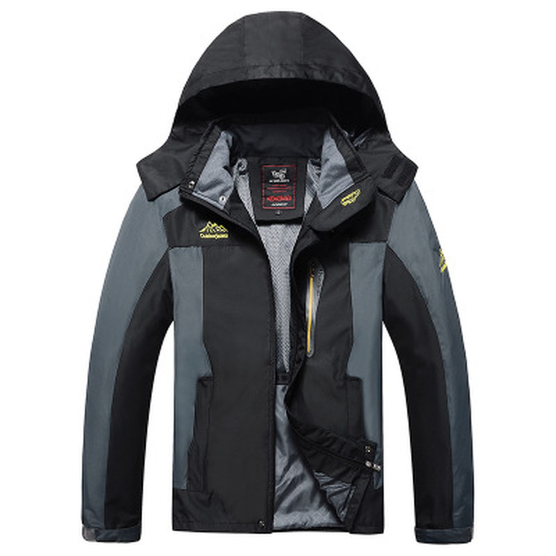 

Brand Plus Size L-8XL Loose Coat Men Outwear Waterproof Windbreaker Men Jacket Hooded Bomber Jacket Jaqueta Masculino, Red