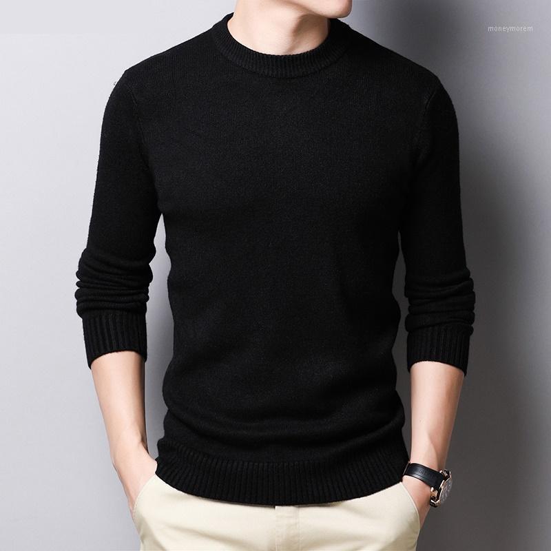 

Autumn winter Sweater Men Round Neck Long Sleeve knitted sweaters 12031, Red