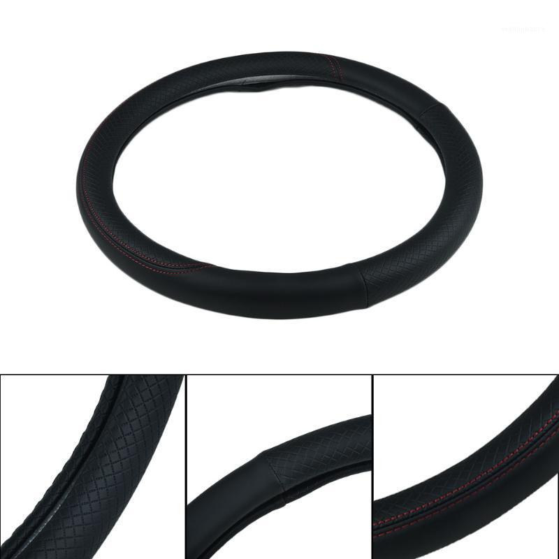 

Steering Wheel Covers Durable PU Leather Car Auto Cover 15'' 38cm All Seasons Fit