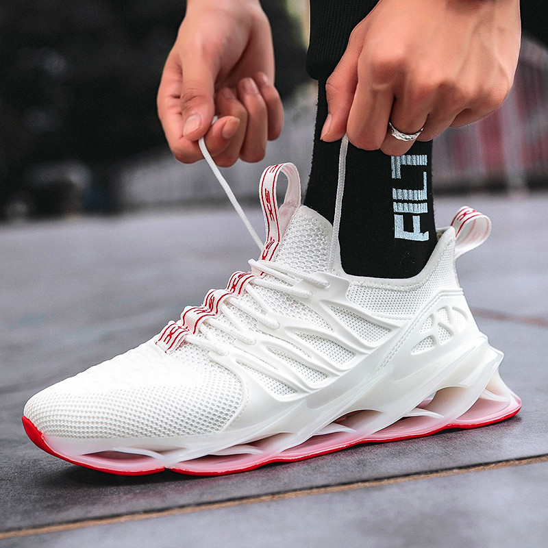 

Top quality Classic breathable crochet male lac-up shoes comfortable ultra-light light fashion wild casual net running, 124；black-124；