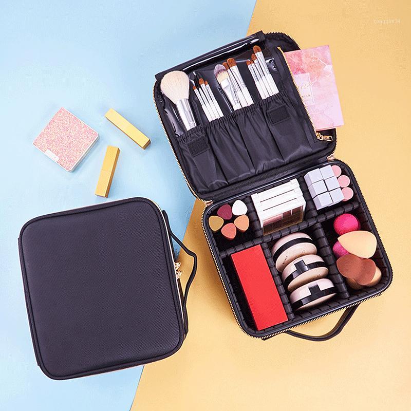 

Makeup Organizers Travel Cosmetic Box Brush Lipstick Holder Metal Zipper Case Desktop Beauty Jewelry Container Bathroom Storage1