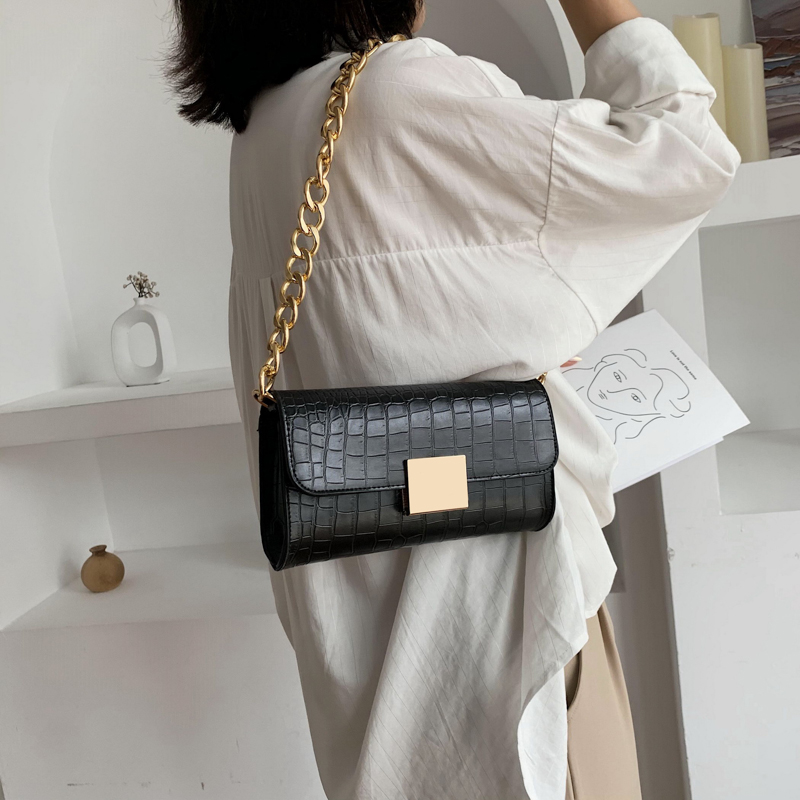 

HBP Purse Handbag Wallet Crossbody bag Thick chain Crocodile designers personality fashion Women Bags quality handbags Individuality, Yellow