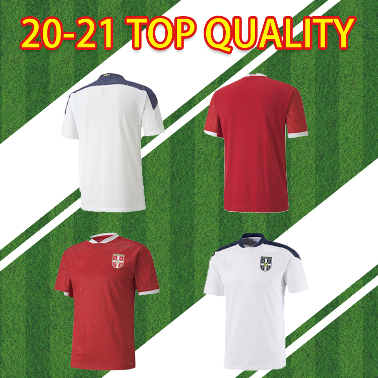 

2020 2021 Serbia Maillot de Foot national team home away Radonjic Mitrovic Gudelj Rajkovic Jovic 20 21 football shirts S-2XL
