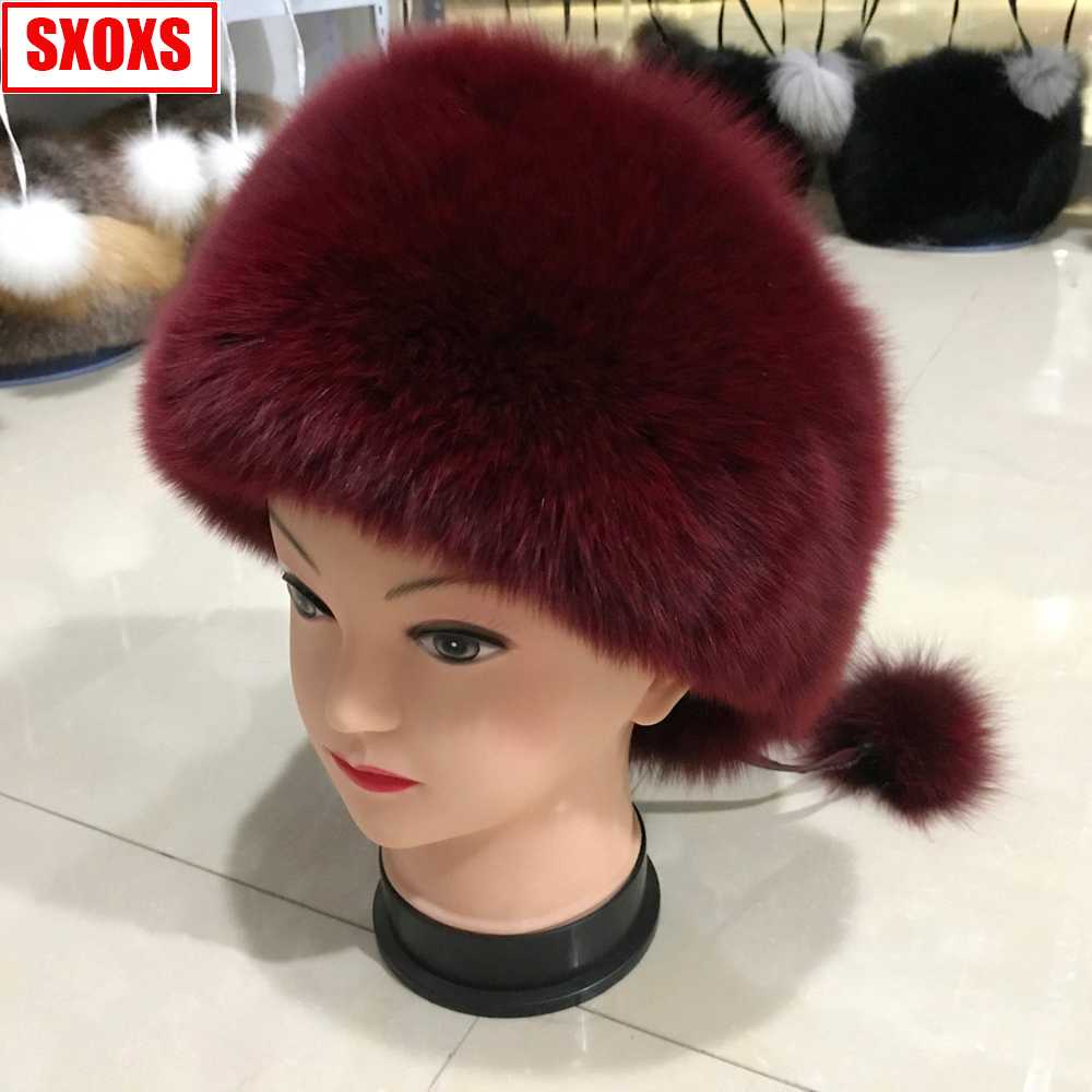 

Moda Nuevo Estilo De Lujo Sombrero De Piel Zorro Invierno Rusia Sombrero Piel Zorro Real 2020 Las Mujeres Calidad, Color1