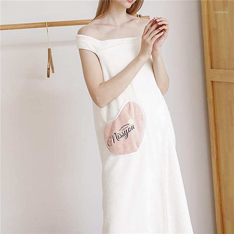 

Wearable Bath Towel Superfine Fiber Towels Soft And Absorbent Chic Towel For Autumn Hotel Home Bathroom Gifts Women Bathrobe1, Green