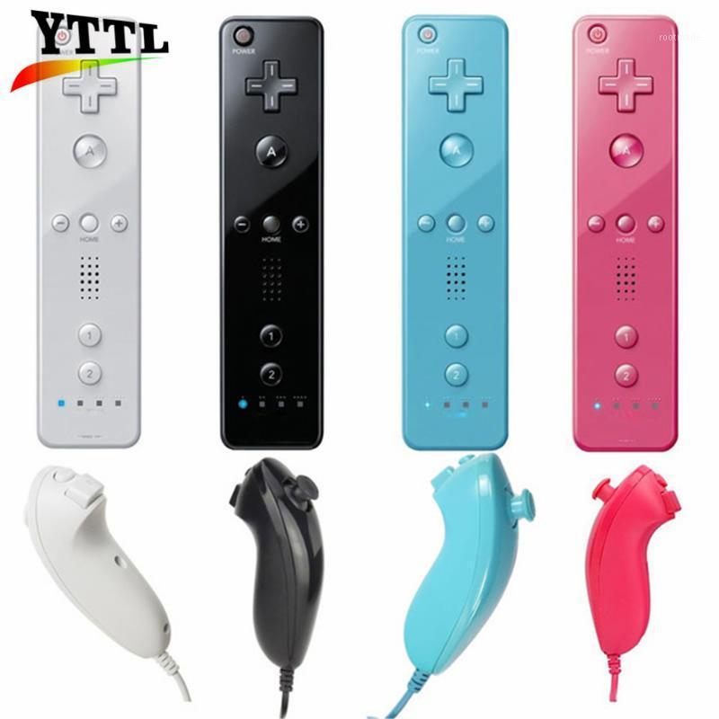 

YTTL New 2in1 Remote Nunchuk Combo Built in MOTION PLUS For Wii Gamepads for Wii Controller with Protective Silicone Case1