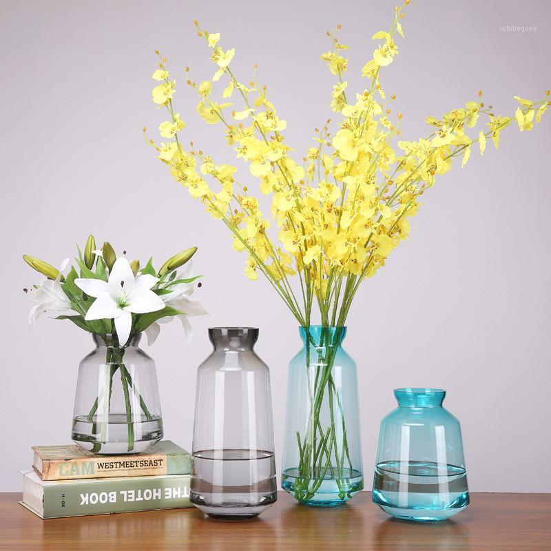 

Cute Candy Color Modern Flower Vase Colorful Glass Vase High Quality Nordic Decoration Home Housewarming Gifts1