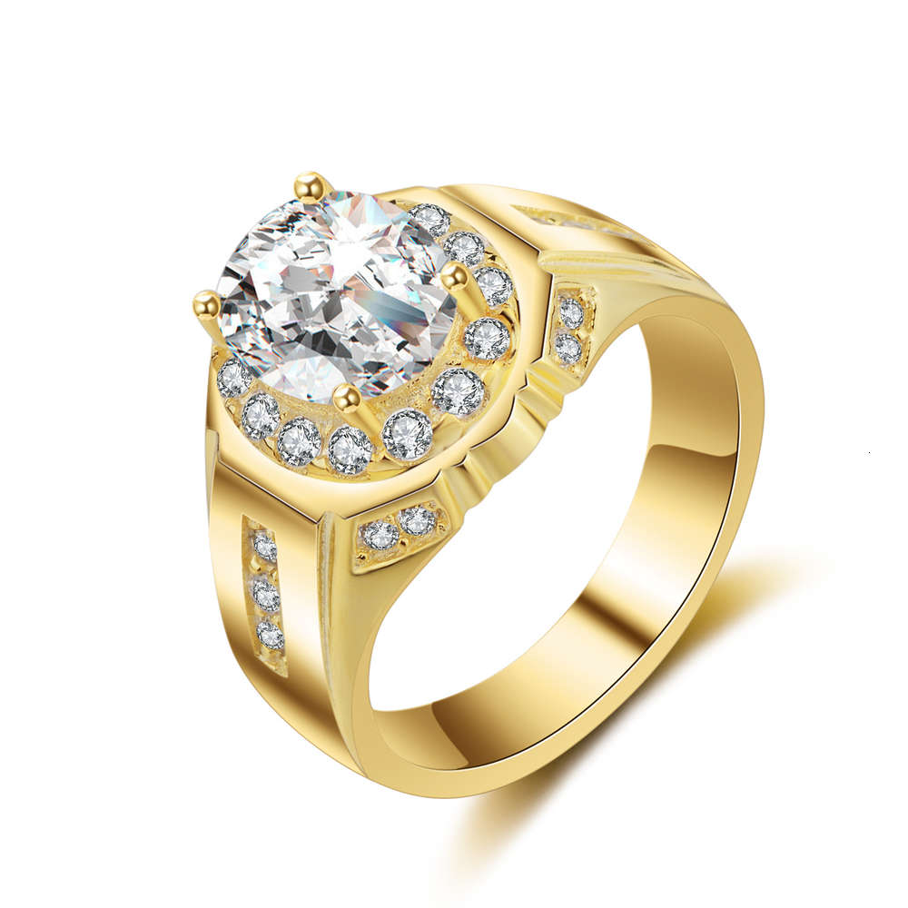 

Luxurys Designers Fashion Mjz031 luxury bold men's egg shaped business simulation diamond ring ghost ring plated hand ornament