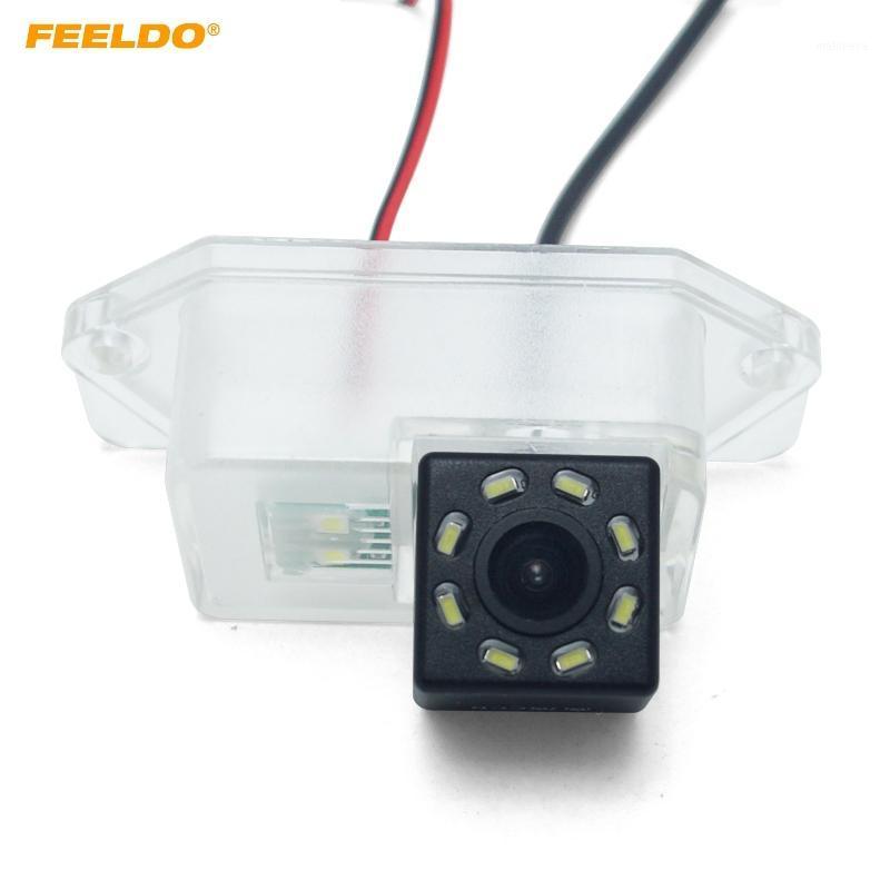

FEELDO Car Backup Rear View Camera with LED For Mitsubishi Lancer/Lancer Evolution/Outlander Reversing Camera #59221
