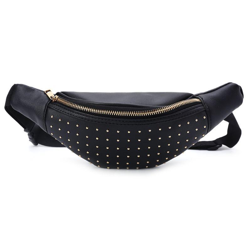 

Fashion Women Waist Bag Bum Phone Pouch Fanny Pack Running Zip Belt Chset Bags Travel L9BE, Black