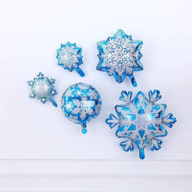 

1pc Christmas Foil Balloons Snowflake Snowflake Clear Air Balloons Toy Ball Christmas Wedding Birthday Party Balloon1