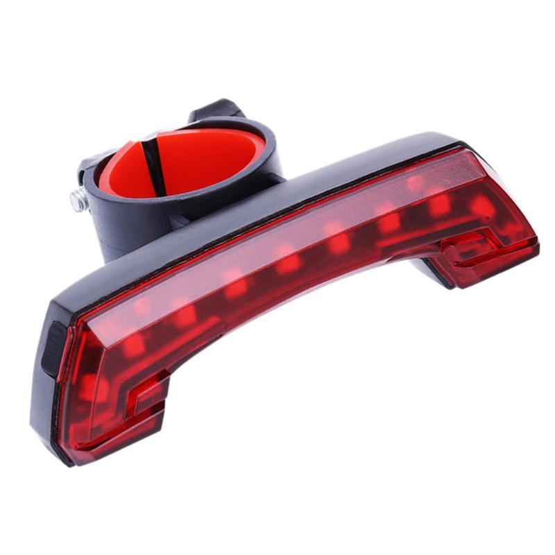 

Mountain Bike USB Charging Waterproof Safety Taillight Outdoor Night Riding(Black