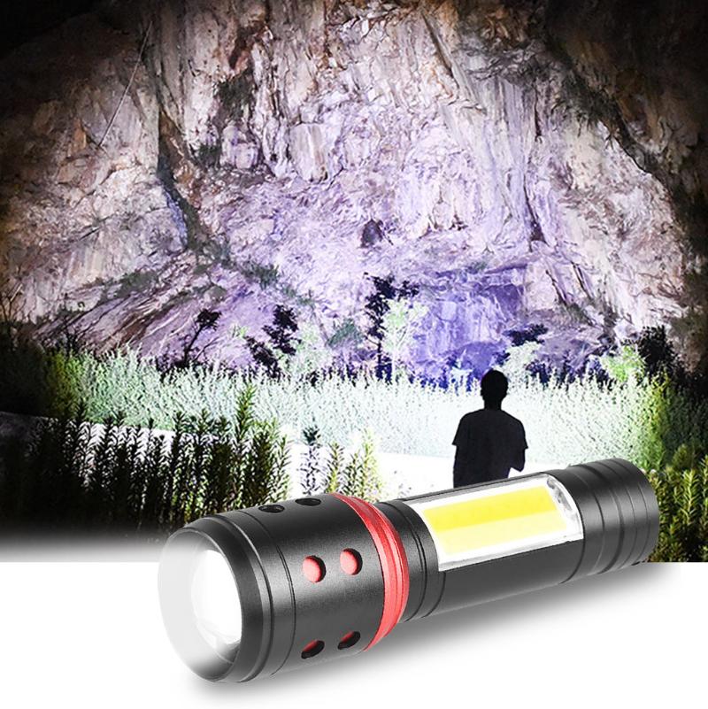 

800lm T6 Led Zoom Glare Rechargeable High Power Torch Lamp Light Usb Charger Outdoor Flash Light