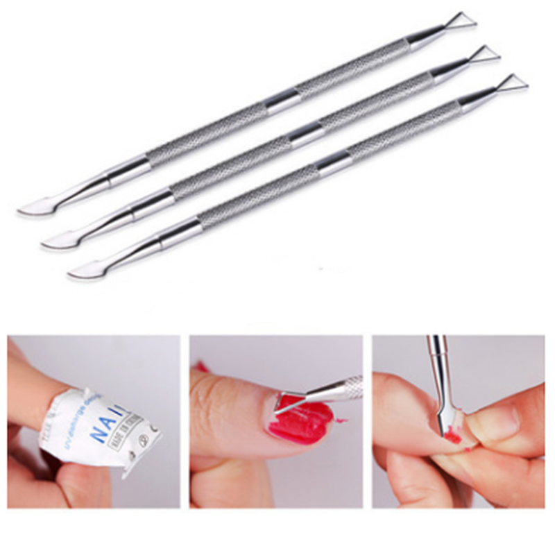 

1Pc Nail Art tools Stainless Steel Cuticle Pusher Double Head Remover Tools For Manicure Nail Art Care Pusher