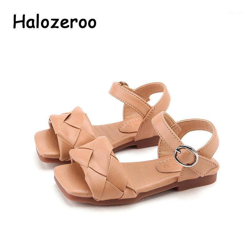 

Summer Toddler Beach Sandals Baby Girls Weave Brand Shoes Children Princess Sandals Fashion Sweet Dress Shoes 2020 New1, Black