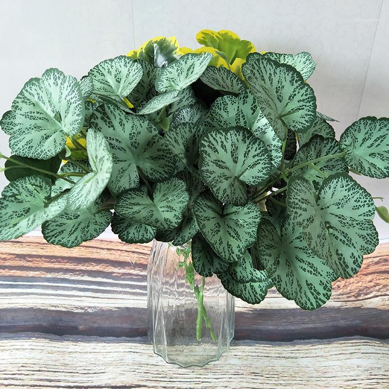 

Artificial Plants Artificial Green Grass Fake Silk Small Plant For Home Garden Decorations Fake Bonsai Tree Plant Accessories1, Taro leaves