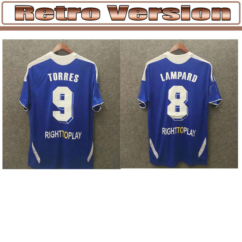 

05 06 2011 Retro Soccer Jersey Lampard Torres Drogba 11 12 Final Terry David Luiz MATA Football Shirts Camiseta Shevchenko Hasselbaink, 03/05