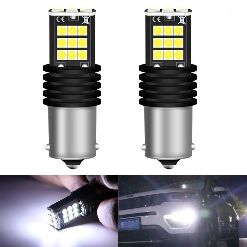 

2Pcs P21W 1156 BA15S Super Bright LED Auto Tail Brake Bulb Daytime Running Lights for E46 E36 E39 E60 E90 E91 E92 G30 E87 E81, As pic