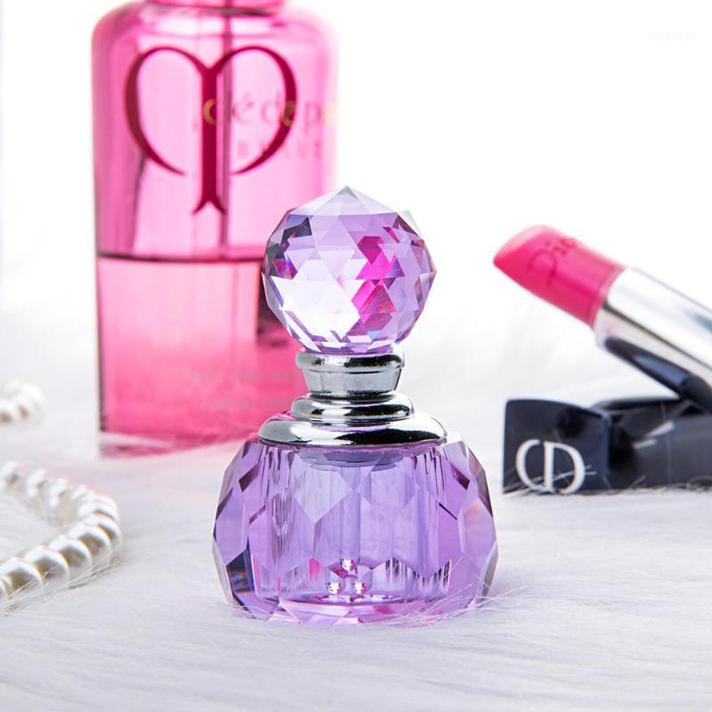 

H&D 1ml Lavender Vintage Crystal Empty Decor Mini Refillable Perfume Bottle Fragrance Container Home Decor Wedding Lady's Gift1