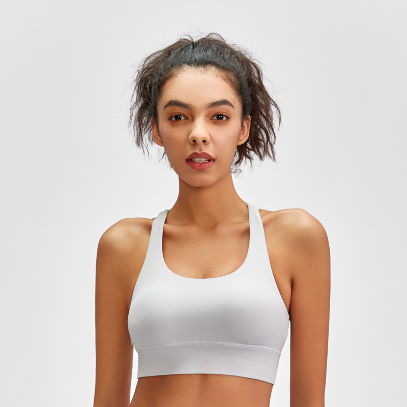 

2021 New Magic Xs to xl Push Up Medium Support Sport Top Brushed Material Cross Back Sports Bras Soft Gym Bra A00q, Dark purple