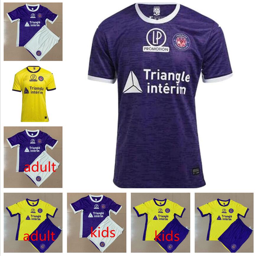 

men + kids 20 21 FC Toulouse soccer jerseys Home away third 2020 SANGARE DIAKITE KONE GRADEL SAID SYLLA FOOTBALL SHIRTS, Brown