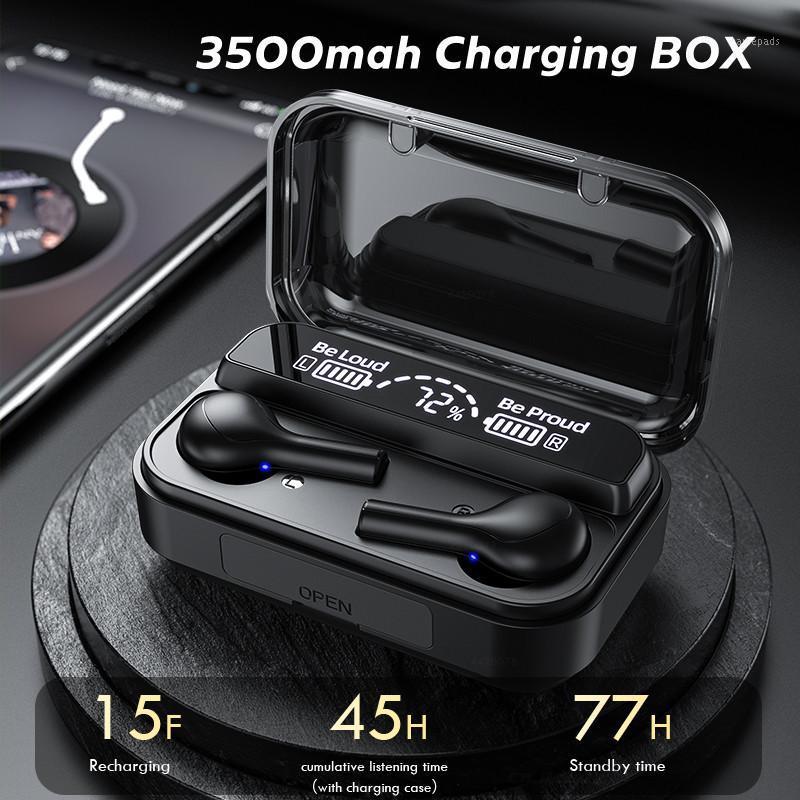 

F9-278 TWS Wireless Headset Binaural Bluetooth Headset 9D Stereo Digital Display Bluetooth Sports Earbuds1, White