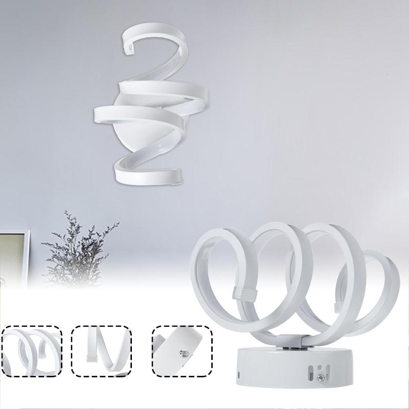 

9W 85V-265V Modern Minimalist Wall Lamps Living Room Bedroom Bedside LED Sconce Wave Shape Lamp Aisle Lighting Decoration