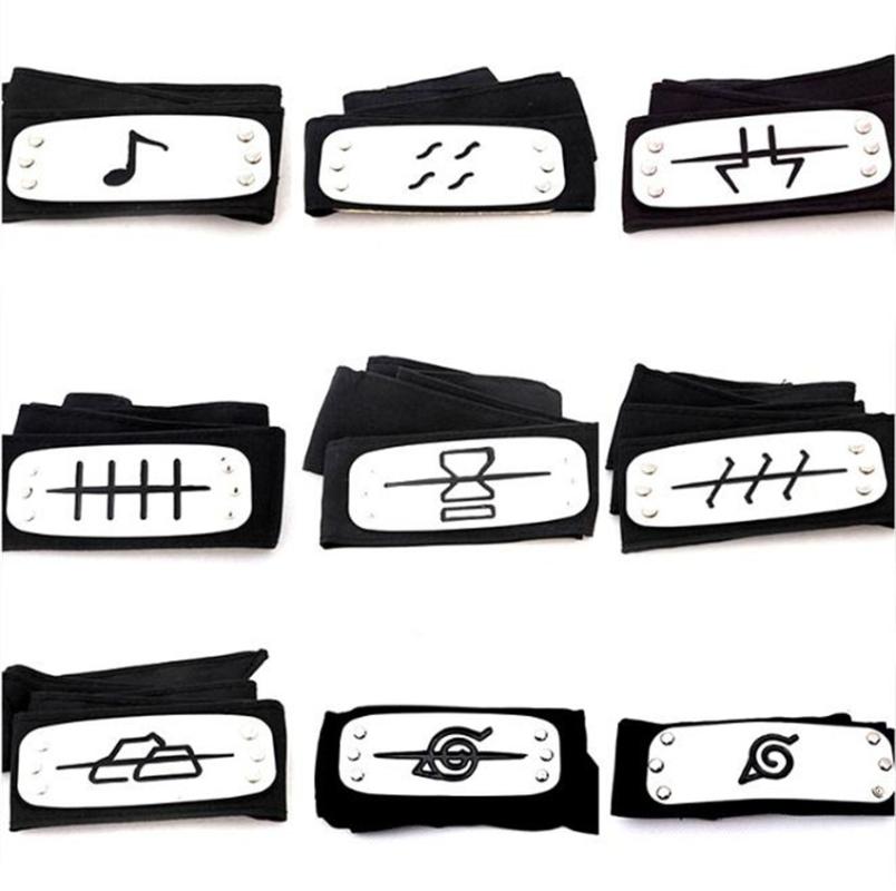 

Naruto unisex sasuke sakura Pein Killer Bee Gaara Momochi Zabuza Kimimaro Ohnoki Cosplay Ninja Headband Headwear A631