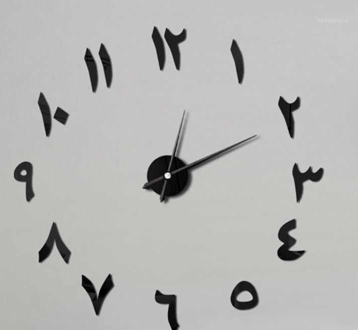 

fashion Clock Watch Wall Clocks Horloge 3d Diy Acrylic Mirror Stickers Home Decoration Living Room Quartz Needle Clocks1