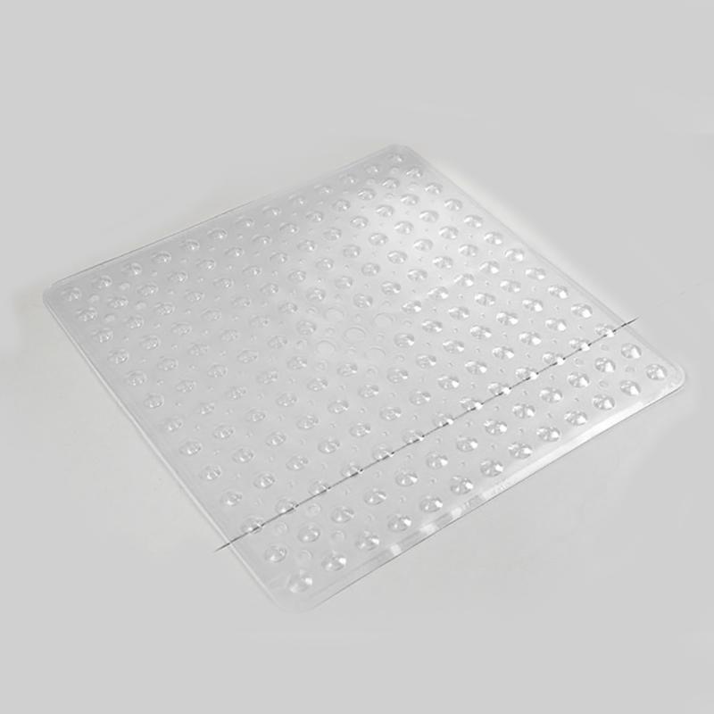 

Bathroom Shower Mat Practical Flexible Protect Solid Firm Odorless Eco Friendly Tensile Resistance Anti Mould Square Non Slip