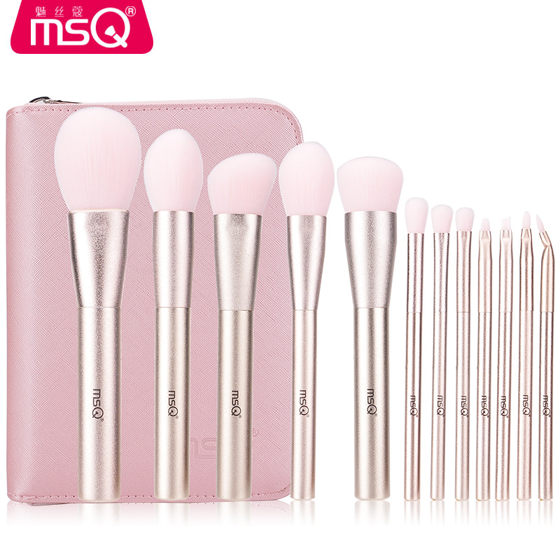 

Fashion 12PCS Makeup Brushes Set With Matte Texture Ferrule Handle Powder Eyebrow Eyeshadow pincel maquiagem Make Up Brushes Set