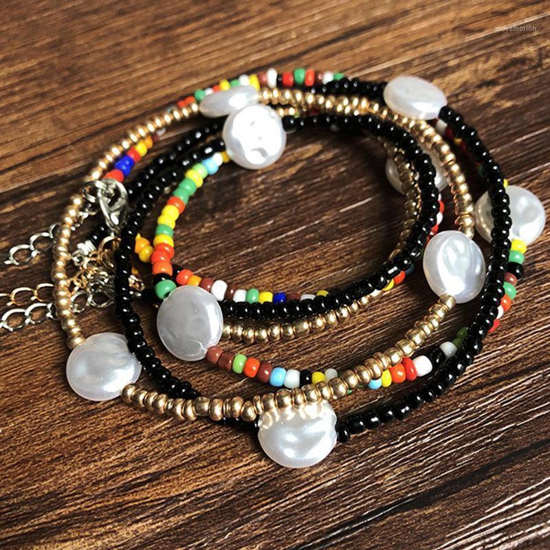 

Fashion Handmade Beads Necklace Women Bohemian Trendy Beaded Jewelry Choker Necklaces1