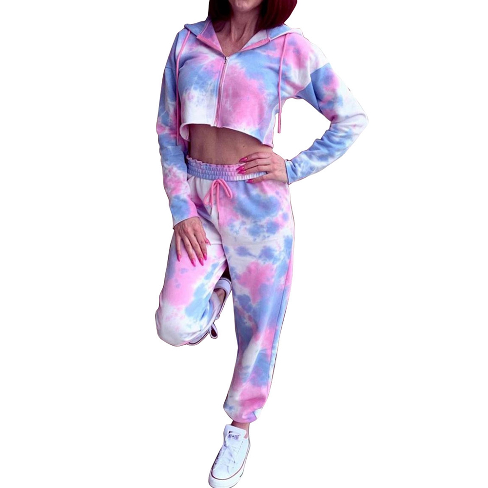 

2020 Women Girls Sports Clothes Two Piece Set Loose Fitness Yoga Suit Tracksuit Outdoor Running Wear, As pic