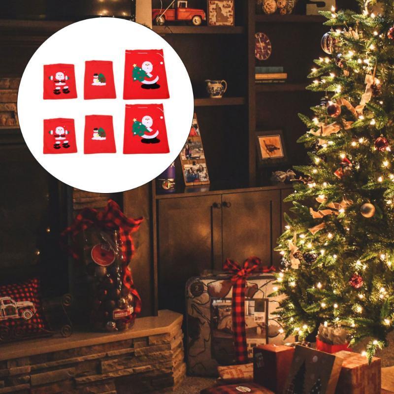 

6pcs Christmas Candy Bag Lovely Candy Pouch Creative Xmas Gift Bag Present Pouch1