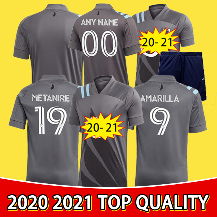 

2020 Top quality Minnesota United FC Soccer Jersey MLS #9 AMARILLA MOLINO Uniform Mens #17 LOD GREGUS METANIRE Football Shirt, Suit