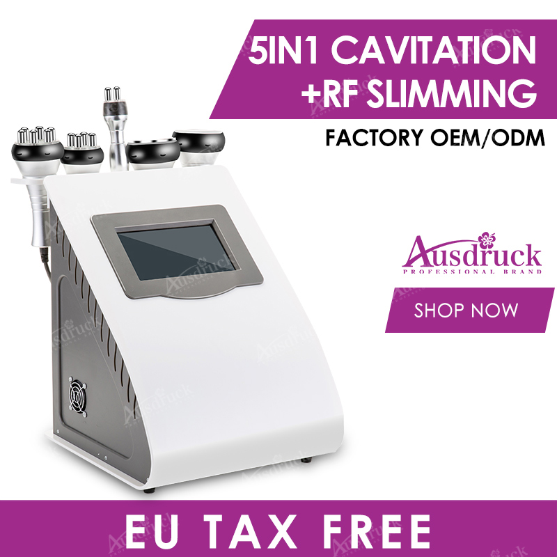 New selling new 5in1 Ultrasonic Cavitation RF vacuum Bipolar Tripolar Slimming Radio Frequency Skin Lifting Tightening beauty machine