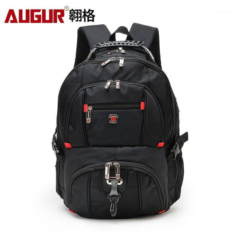 

AUGUR Laptop Backpack Men's Women'sTravel Bags 2021 Multifunction Rucksack Waterproof Oxford Black School Backpacks Teenagers1