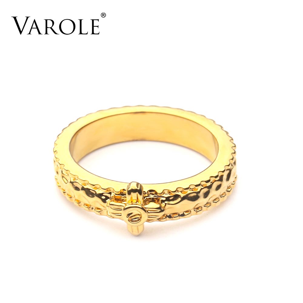 

VAROLE Punk Ring Gold Color Rings For Women 2021 Fashion Jewelry Gift Accessories Anillos Mujer