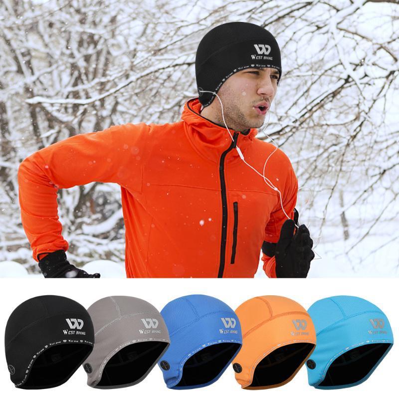 

WEST BIKING Winter Outdoor Portable Fleece Beanie Warm Cap Windproof Thermal Cap with Headphone Jack for Hiking Riding Climbing1, Blue