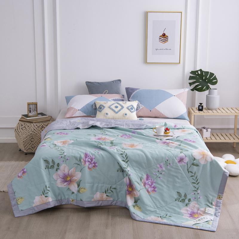 

All cotton summer cool quilt double inside and outside pure cotton thin quilt air conditioning, 10