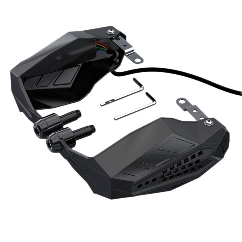 

2 Pcs Universal Motorcycle Handguards Shield Protector Covers with LED Light for Motocross Dirt Bike Pit Bike ATV Quad Protectiv