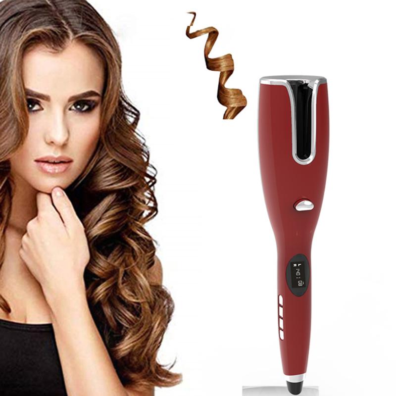 

New Lcd Full Automatic Hair Curler Curling Iron Air Curler Air Rotating Portable Spin Hair
