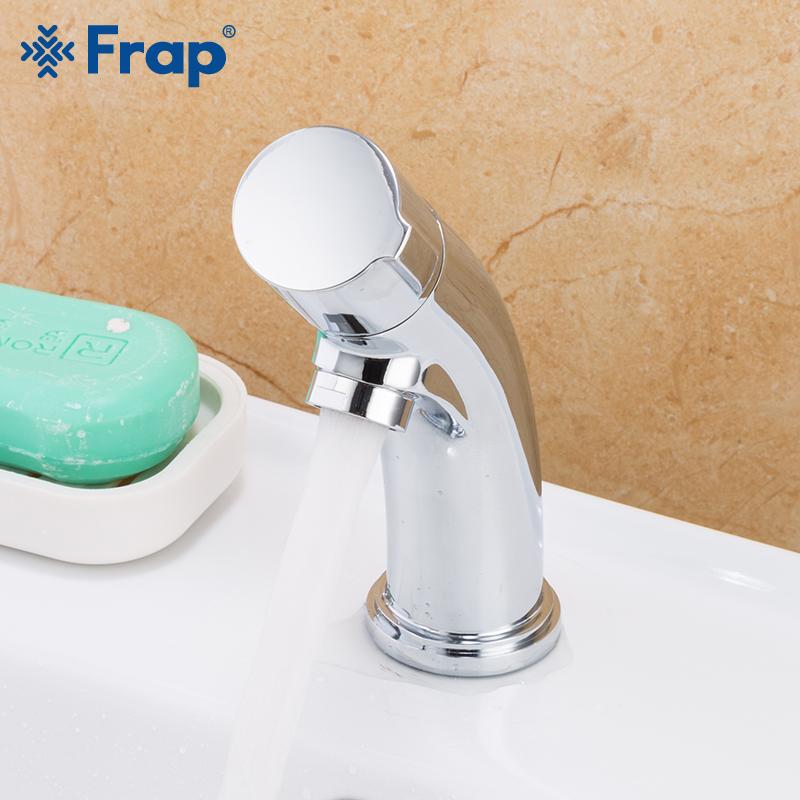 

Frap Basin Faucet bathroom Single Handle 304 stainless steel Single Hole Tap Basin Cold Water Faucet Mixer Sink