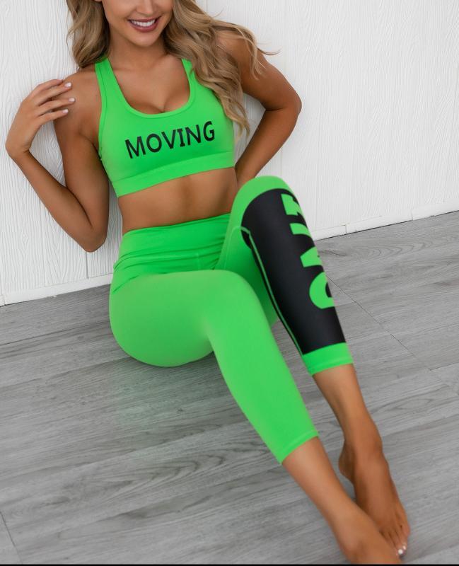 

Women Sport Leggings Seamless Workout Yoga Sets Female Sport Gym Suit Fitness Running Clothes Sportwear Set Yoga Clothing Bra, Yellow