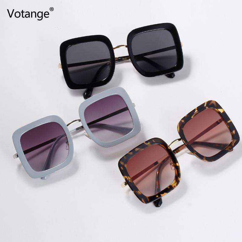 

Sunglasses Oversized Women Square Sun Glasses For Female Vintage Frame Eyewear Oculos Feminino UV400 E030